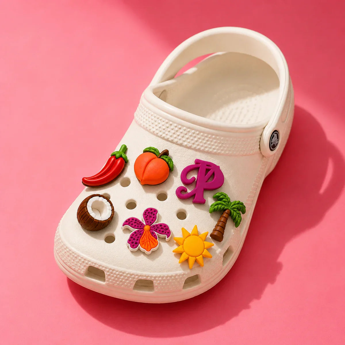 Pack de 8 Pins Crocs - collection tropicale